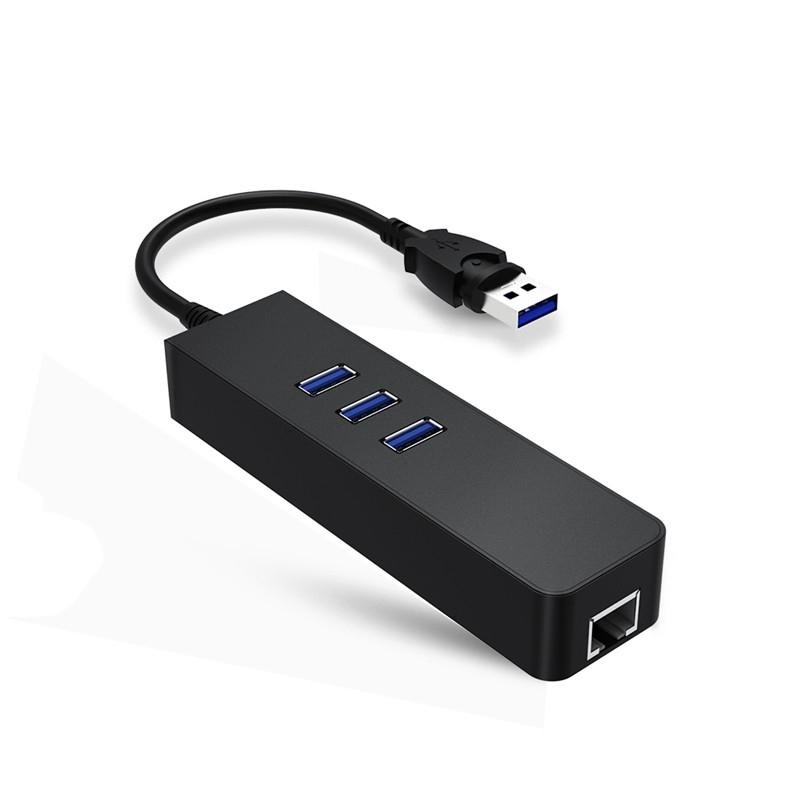 [LAN 1GBPS]Bộ Chuyển Đổi Hub 4 Trong 1 Loại Type C/USB-A sang USB 3.0/RJ45 GIGABIT Lan