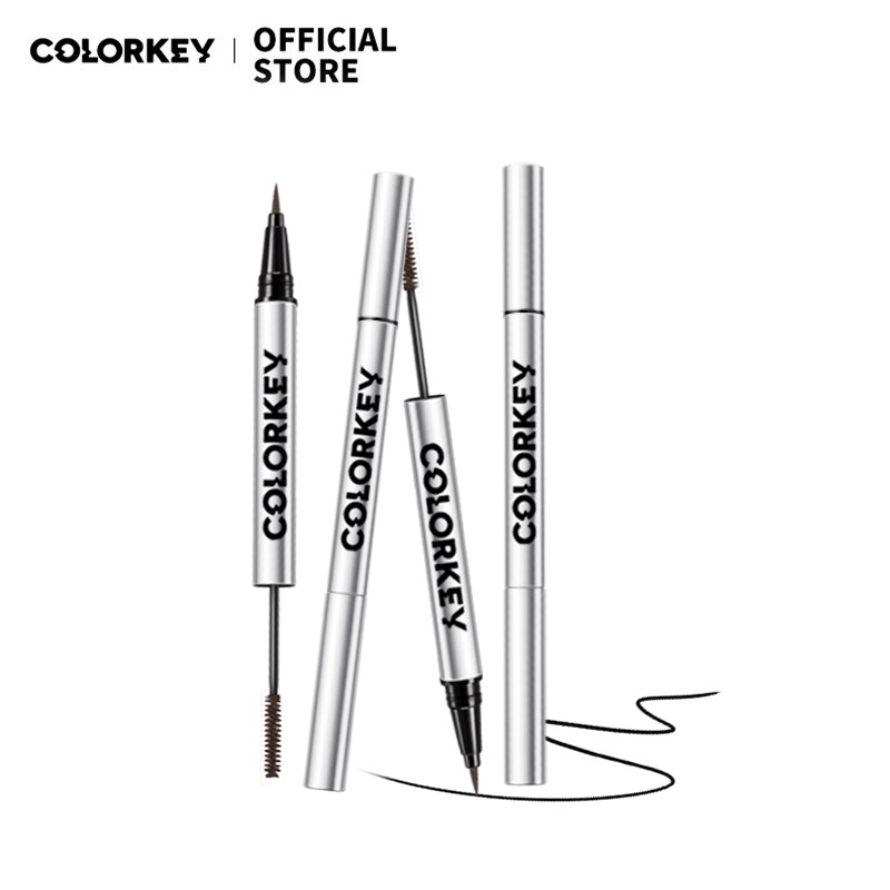 Bút Kẻ Mắt Colorkey Hai Đầu Kiêm Mascara Chuốt Dày Và Cong Mi Lâu Trôi Không Thấm Nước 35g | BigBuy360 - bigbuy360.vn