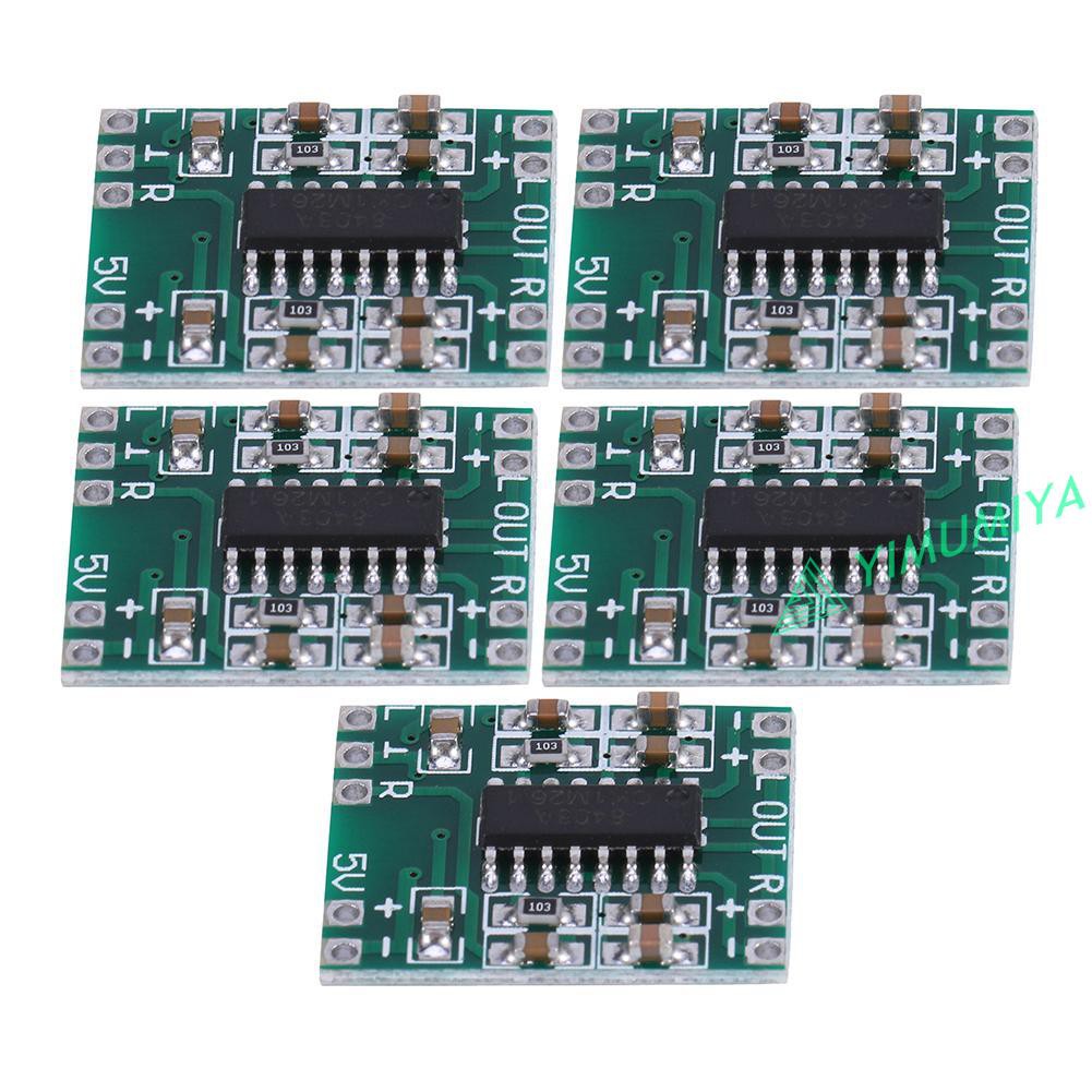 Yi 5/10pcs PAM8403 Mini Digital Amplifier Boards 2x3W Power Amplifier Modules