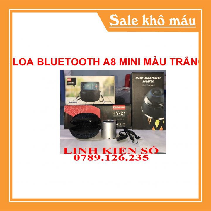 LOA BLUETOOTH A8 MINI MÀU TRẮNG