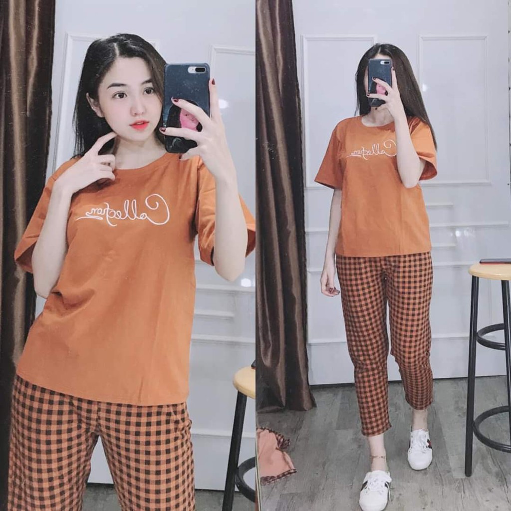 ❤️[KHAI TRƯƠNG BÁN GIÁ VỐN] Đồ bộ thun cotton mặc nhà, đồ bộ nữ đẹp chất liệu thun cotton co giãn 4 chiều