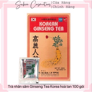 Trà nhân sâm hoà tan 100 gói korean ginseng tea hàn quốc