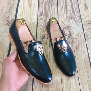 Giày tây nam da trơn mũi nhọn hàn quốc