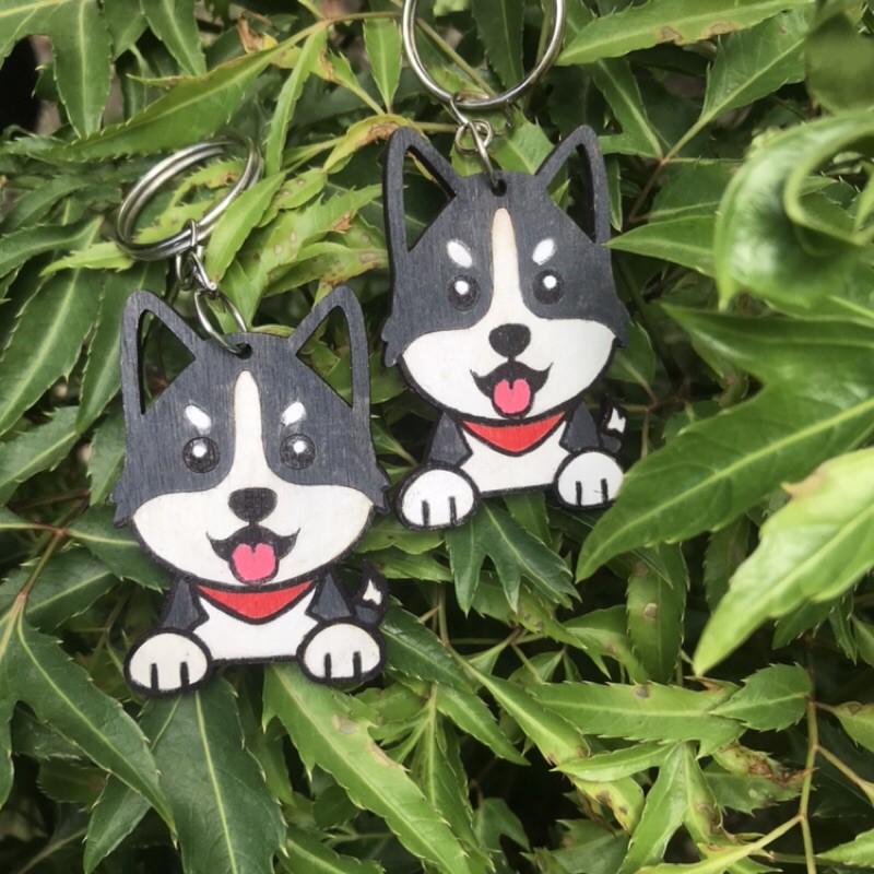 Móc khoá husky - free ship đơn 50K