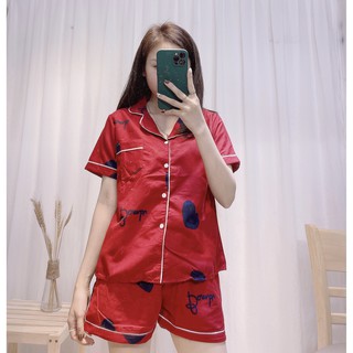 Bộ cộc pijama, bộ đồ mặc nhà họa tiết hoạt hình siêu cute
