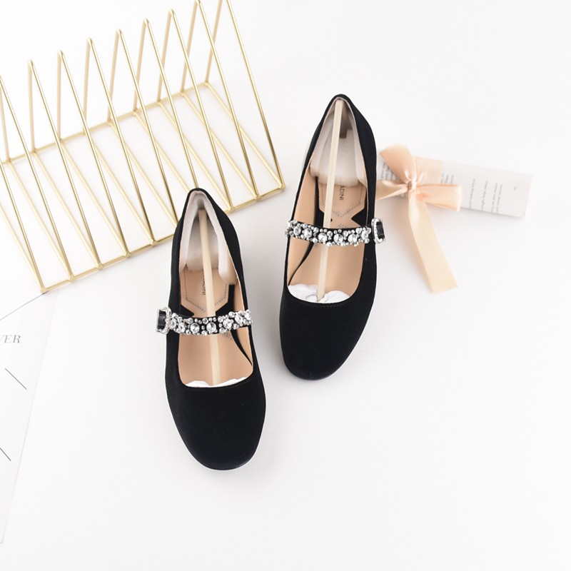 Giày nhung búp bê quai đá tiểu thư Vintage-Ord/ẢNH THẬT | BigBuy360 - bigbuy360.vn