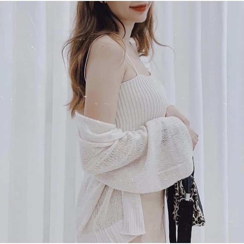 Áo Khoác Len Cardigan Mỏng  YUMI BÁN SỈ Áo Khoác Nhẹ Len Siêu Đẹp Hot Trendy 2021 A13