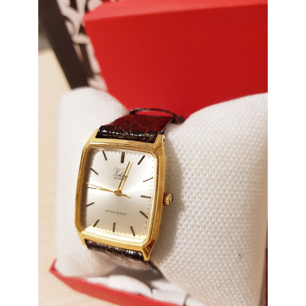 Đồng hồ Nữ Voker máy Nhật mặt chữ nhật thời trang thiết kế tinh tế