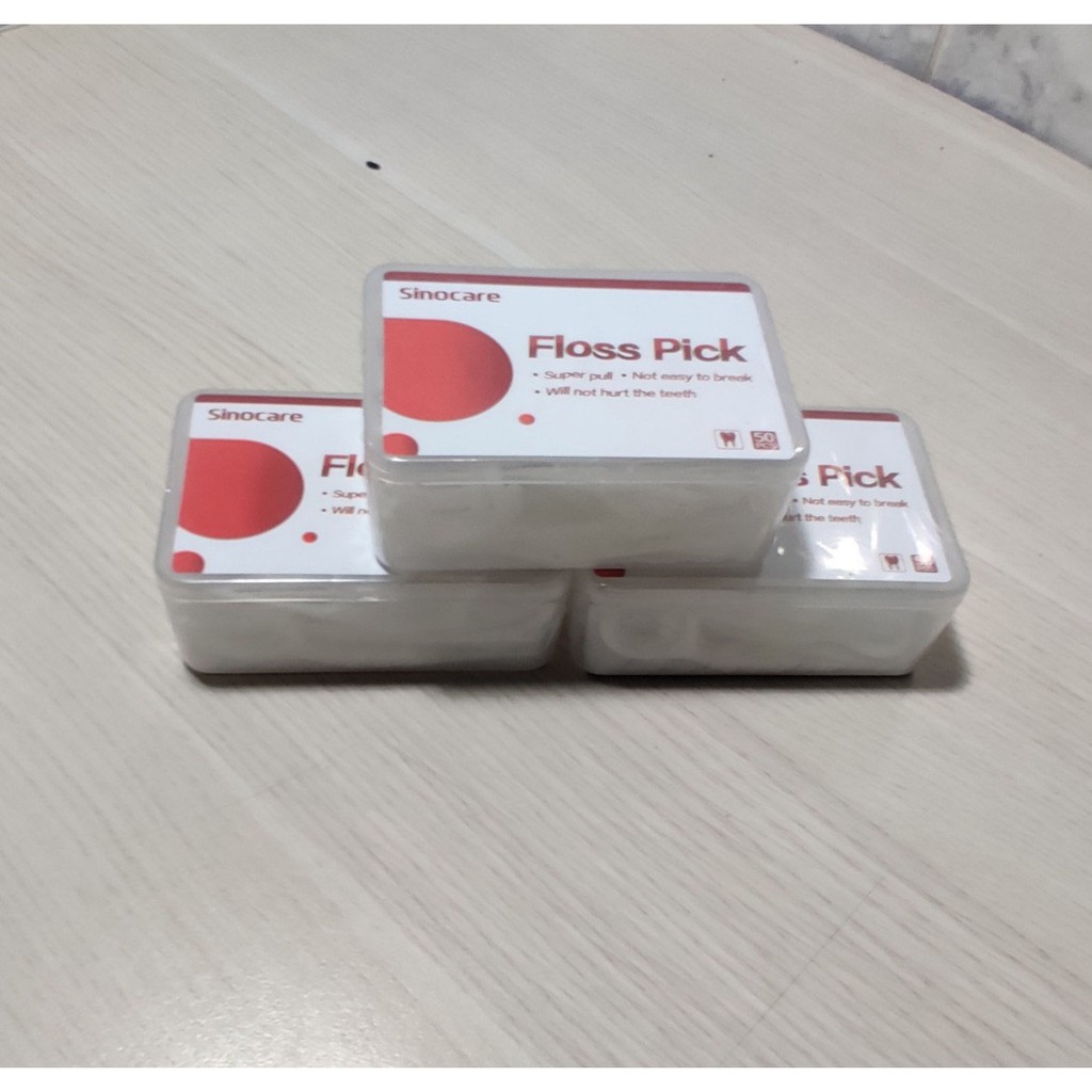 Tăm chỉ nha khoa Sinocare Hộp 50 cây