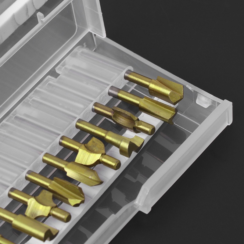 Bộ 10 Mũi Khoan Cắt Titan 1 / 8 &quot;Sha