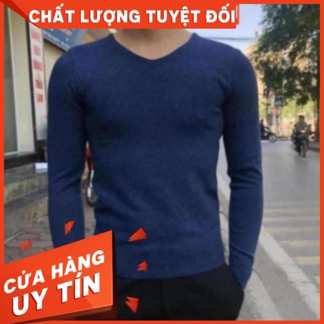 [HOT 2020]Áo len nam cổ tim sợi pha cotton - xuongaolen.com