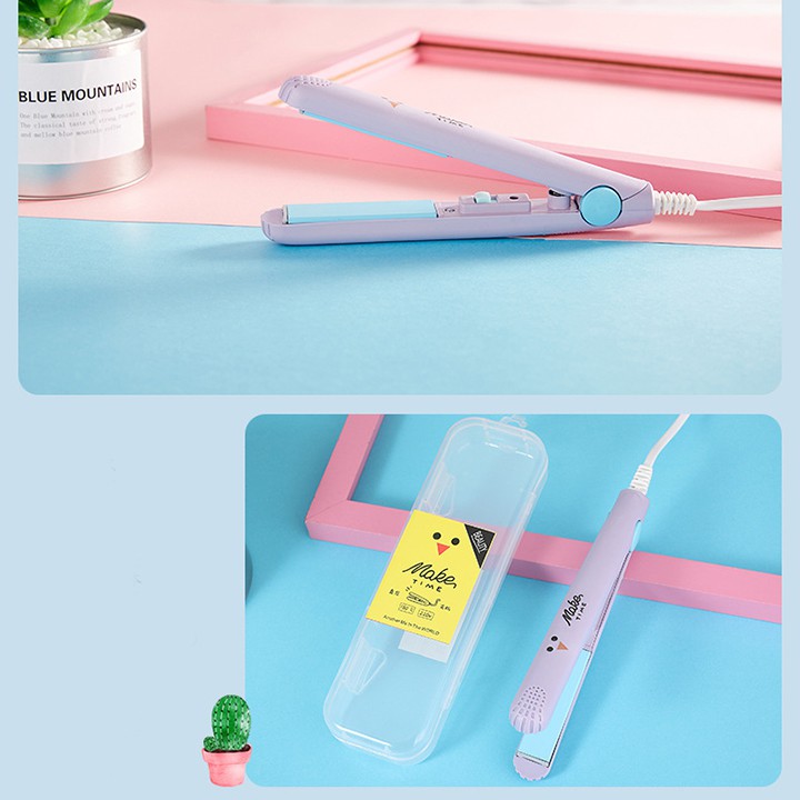 Máy uốn duỗi ép tóc mini Make Time 2 in 1 cho nam nữ hình thú cute youngcityshop 30.000