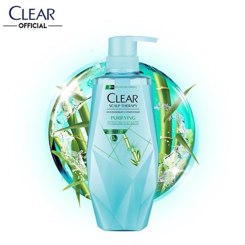 DẦU XẢ CLEAR SCALP THERAPY PURIFYING 380ML LÀM SẠCH DA ĐẦU NHỜN VÀ NGĂN GÀU