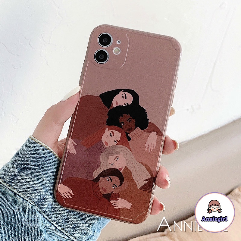 Ốp lưng TPU silicon họa tiết những cô gái phong cách retro cho IPhone 12 11 Pro Max XR Xs Max 8 7 Plus | BigBuy360 - bigbuy360.vn