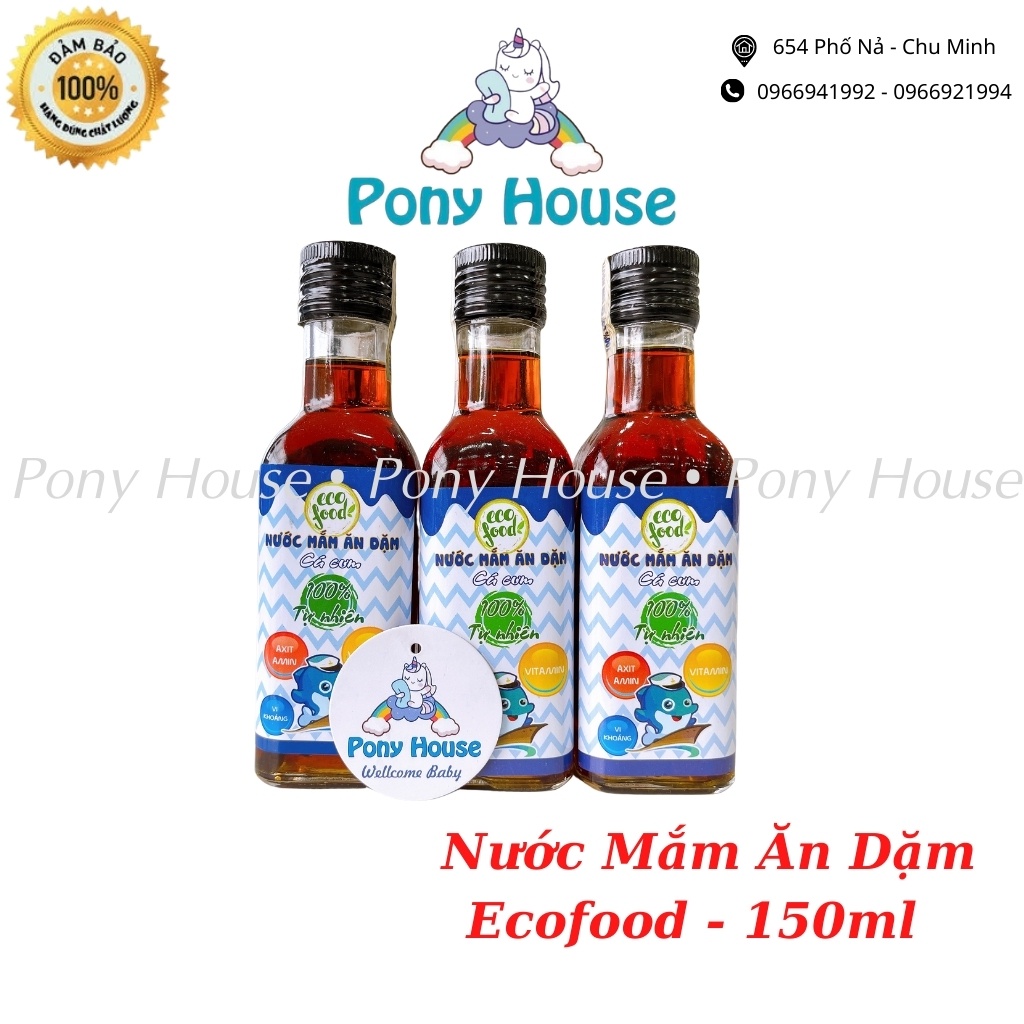 Nước Mắm Ăn Dặm Cá Cơm EcoFood cho bé từ 6 Tháng 50ML - 150Ml (Date 2023)