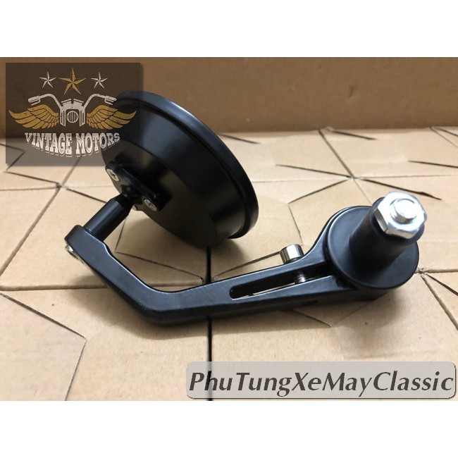 GƯƠNG GÙ XE MÁY ĐỘ CLASSIC - Gương gù tròn mặt kính xanh, chất liệu nhôm cnc, kèm gù. Mặt kính xanh chống chói.