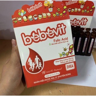 Bebevit Folic Acid  bổ sung sắt và các thành phần thiết yếu cho quá trình tạo máu .