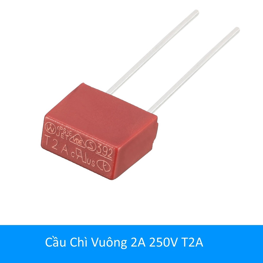 MTS Bộ 10 Cầu chì vuông 2A, 3.15A 250V