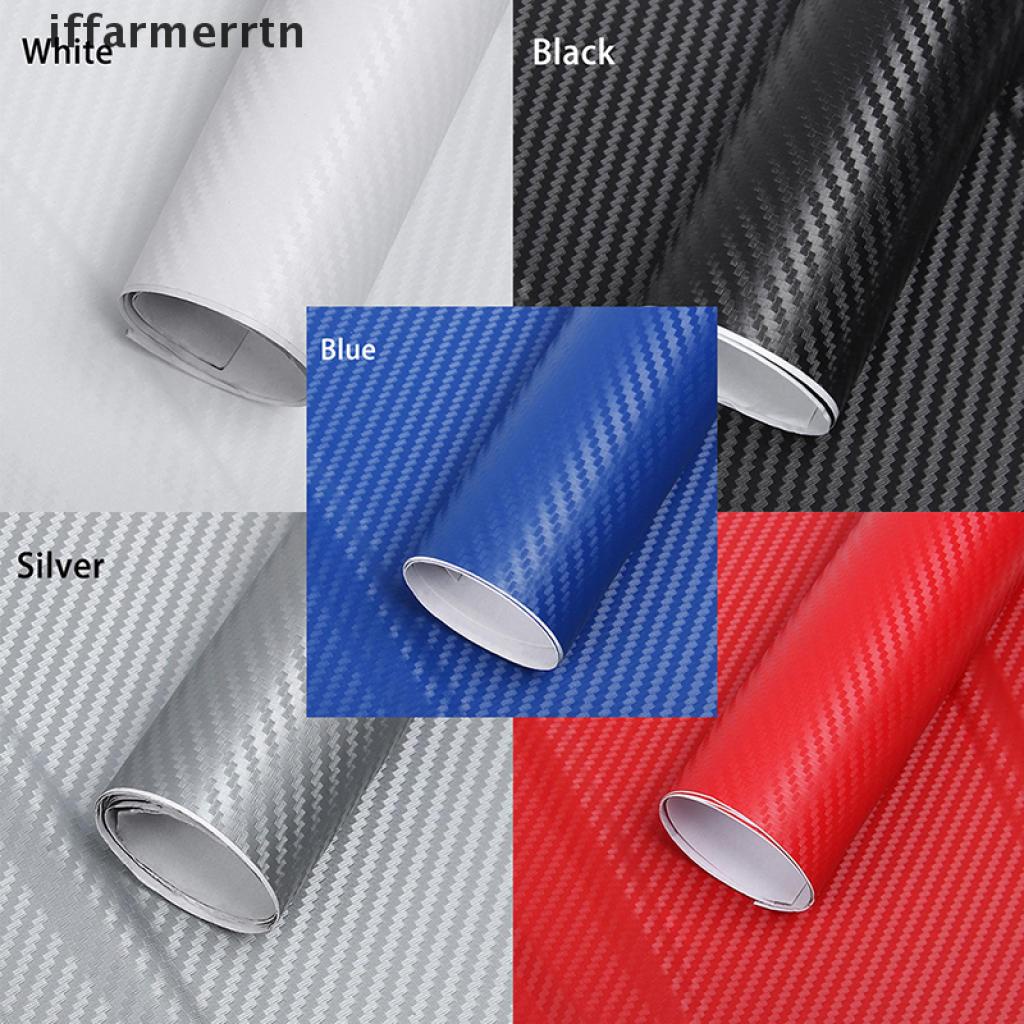 {iffarmerrtn} 3D Carbon Fiber Vinyl Car Wrap Sheet Roll Film Sticker Decal 127x30cm hye