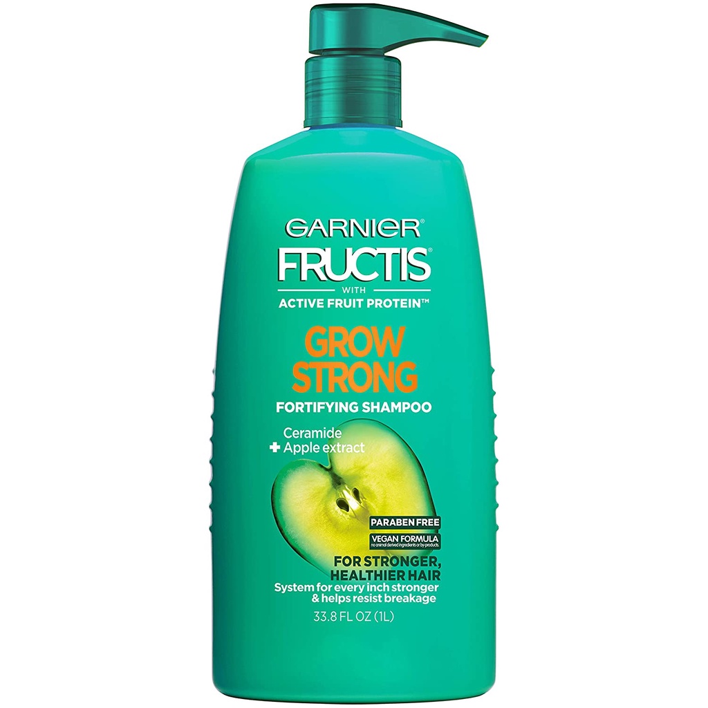 Dầu gội giúp tóc khoẻ Garnier Hair Care Fructis Grow Strong Shampoo 1L(Mỹ)