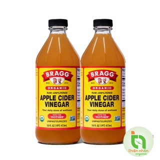 Combo 2 chai Giấm táo hữu cơ Bragg 473ml