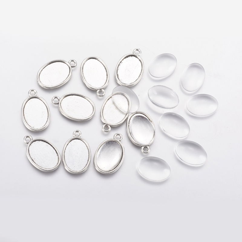 10 Set mặt dây chuyền nhiều hình dạng tùy chọn bằng hợp kim kích thước 24.5x16 x 2mm