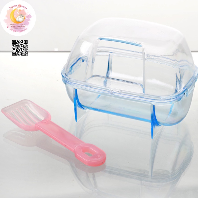 Nhà tắm mica vuông size trung