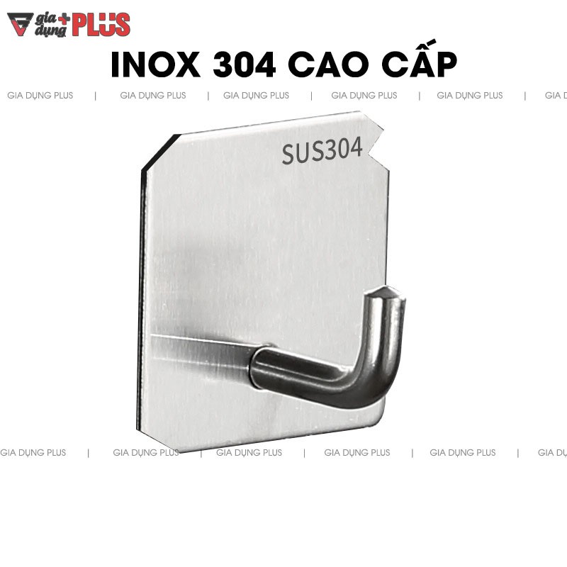 Móc treo khăn, quần áo, đồ dùng đa năng inox 304 cao cấp, dán tường không cần khoan VIMORA