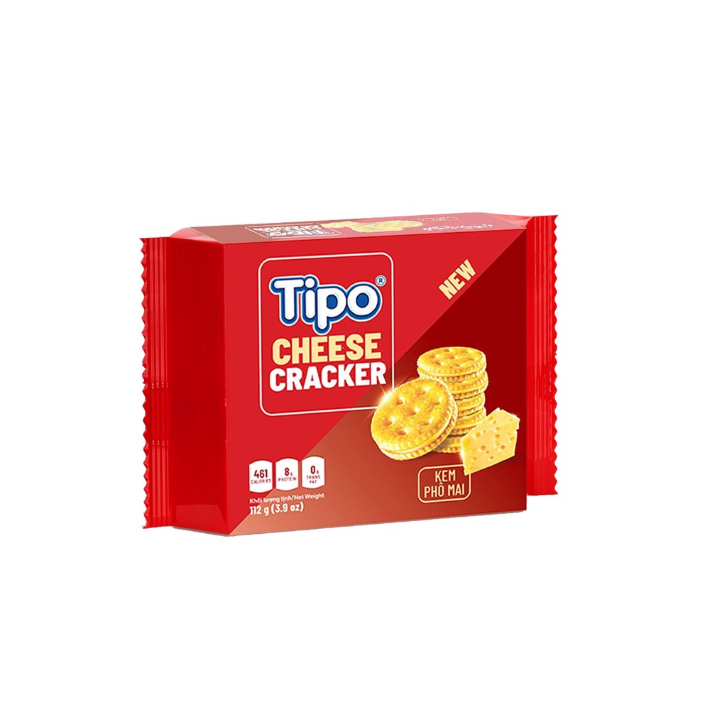 Bánh quy kem phô mai Tipo gói 112g