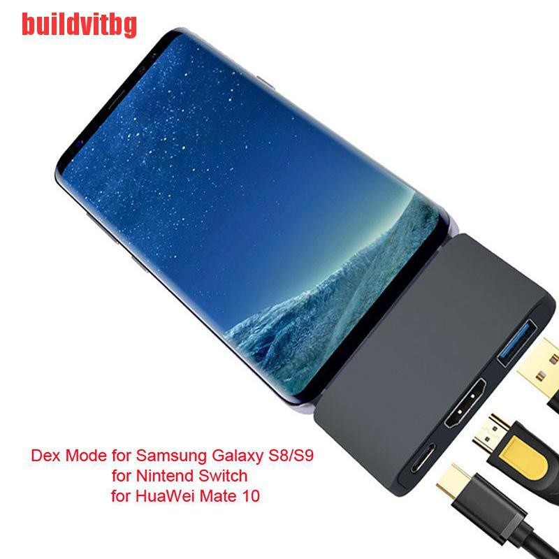 Bộ Chia Cổng Usb 3.1 Type C Sang Hdmi Hỗ Trợ Dex Cho Samsung S8 / S9 Nintend Switch Pd Gvq