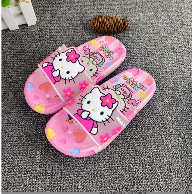 Dép Công Chúa Hello Kitty Cho bé Gái, Dép Siêu Nhân Cho Bé Trai Đế Mềm Đi êm Chân Bảo Hành 1 Năm