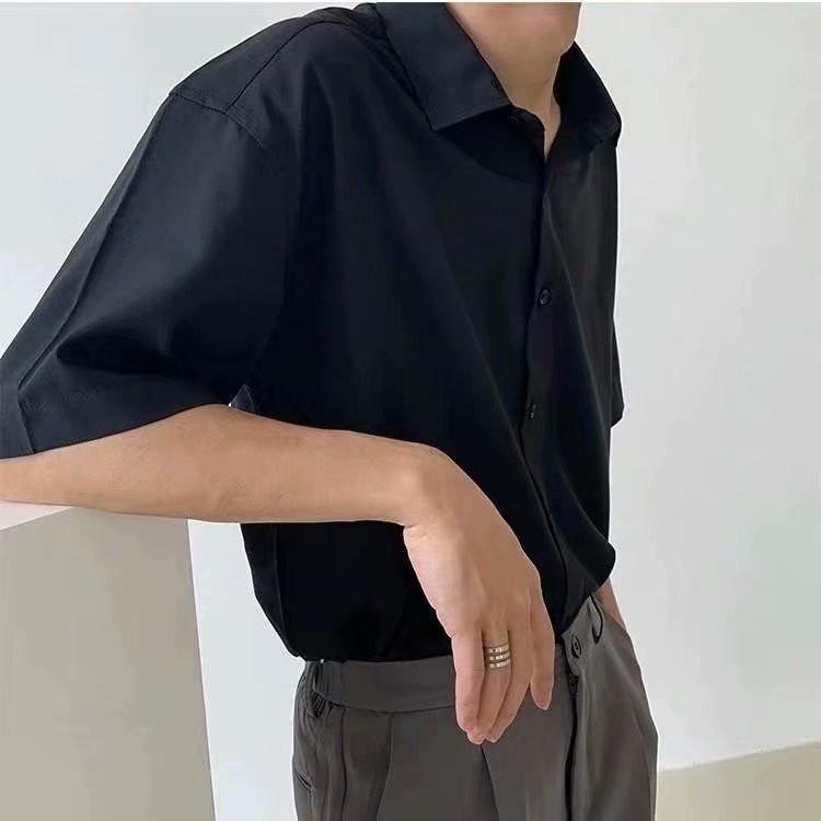 Áo sơ mi tay lỡ nam nữ Unisex, vải lụa mát phù hợp học sinh, sinh viên - JBS08 | BigBuy360 - bigbuy360.vn