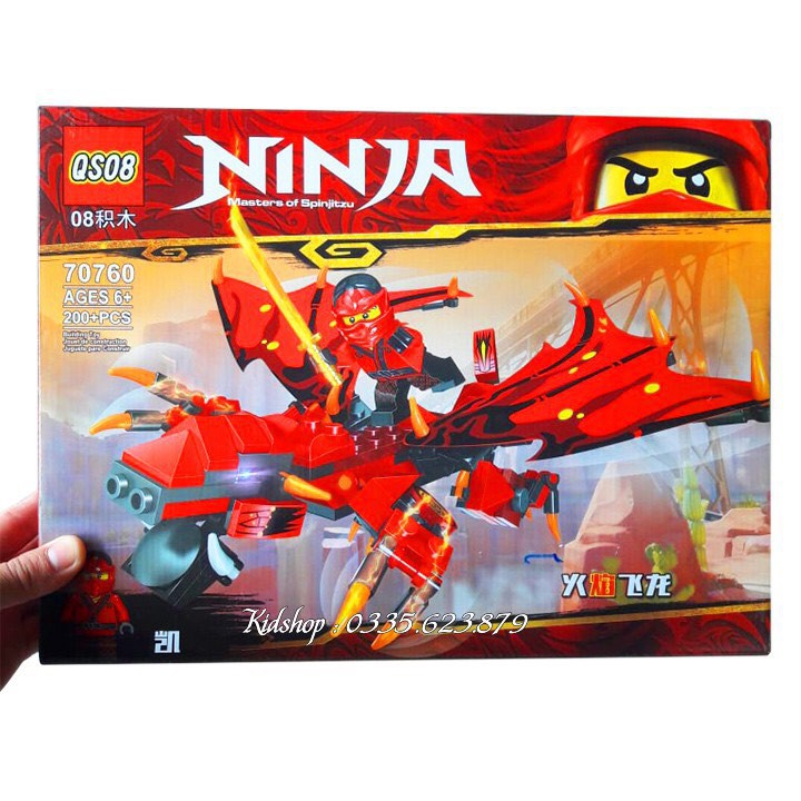 Bộ Lego Xếp Hình Ninjago Siêu Robot Rồng Có 200 Chi Tiết