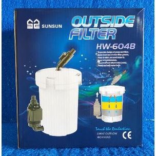 Lọc thùng SUNSUN HW-604 và HW 604B kèm máy bơm - Lọc chính Lọc phụ cho bể thủy sinh 80