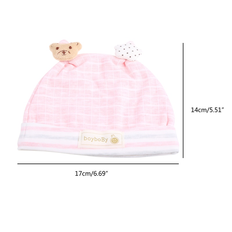 ✿ Mũ Cotton Mềm Mại Cho Bé Sơ Sinh