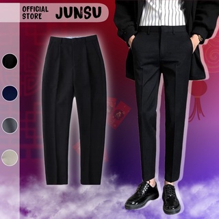 Quần tây nam ống côn Premium ASOS vải tuyết hàn cao cấp viscose co giãn nhẹ thời trang nam âu hàn quốc JUNSU