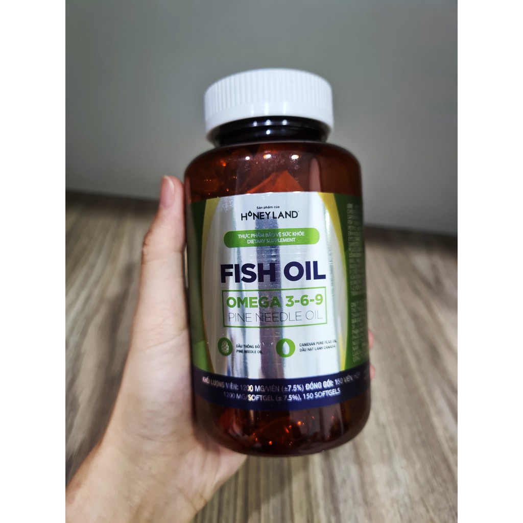 Hộp 150 viên Omega 369 (dầu cá, tinh dầu thông đỏ & tinh dầu hoa anh thảo)