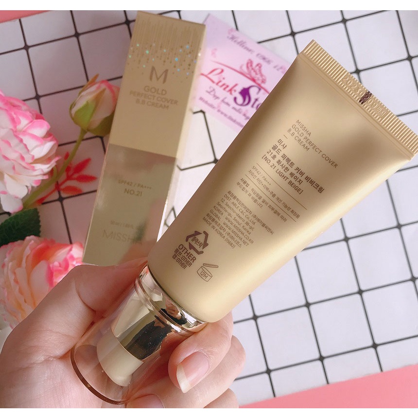 KEM NỀN MISSHA M GOLD PERFECT COVER BB CREAM 50ML CHÍNH HÃNG - 10526