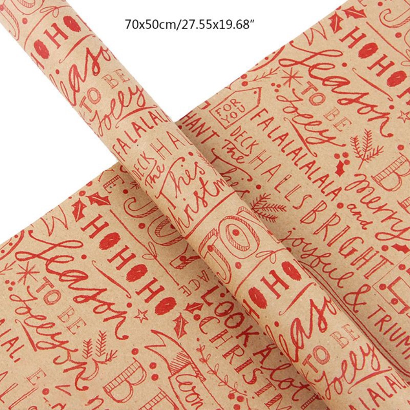 Set 5 Tờ Giấy Gói Quà Giáng Sinh
