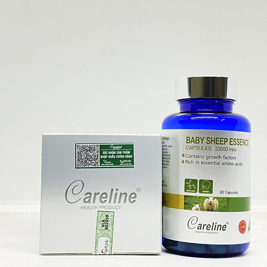 Viên Uống Nhau Thai Cừu Careline Baby Sheep Essence Tăng Cường Nội Tiết Tố Hộp 60 Viên - NT086