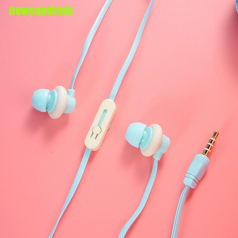 Tai Nghe Nhét Tai Hình Bánh Donut Macarons 3.5mm Dễ Thương Cho Bé | BigBuy360 - bigbuy360.vn