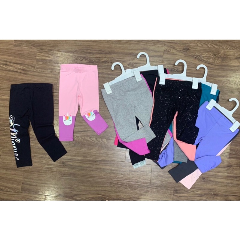 Quần legging bé gái chất cotton các hãng xuất dư