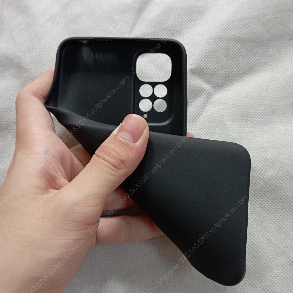 Ốp lưng Xiaomi Redmi Note 11 / Note 11s 4G  loại dẻo đen và dẻo trong bảo vệ camera bền đẹp