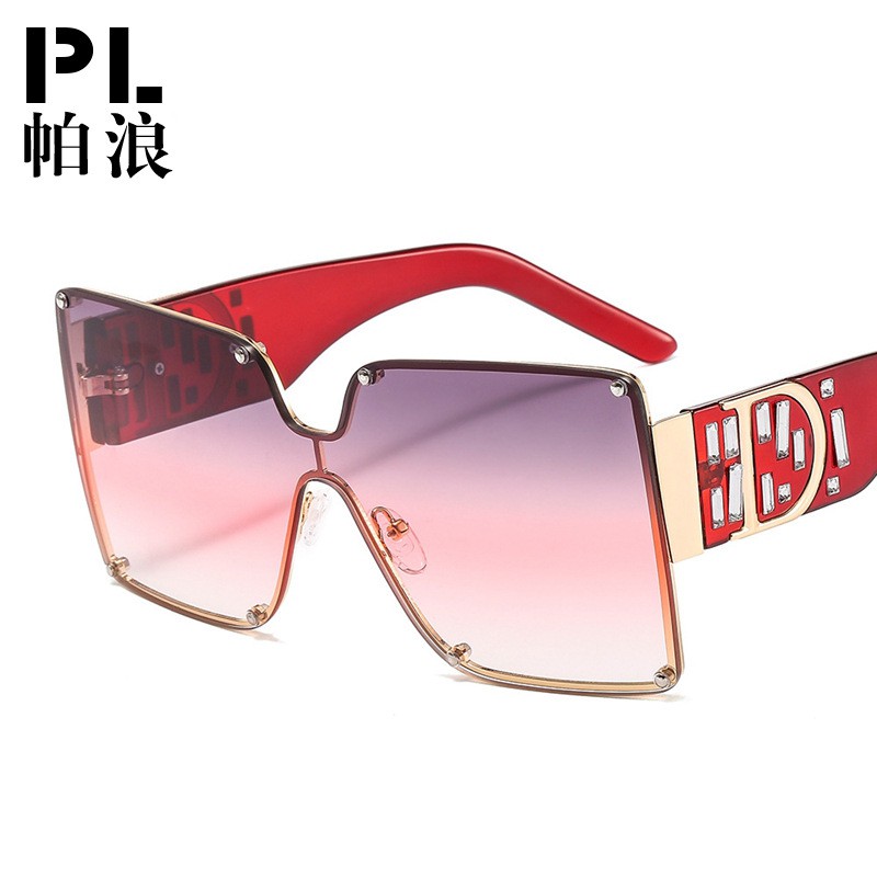 Kính Mát Gọng Kim Loại Đính Đá Thời Trang Cho Nữ