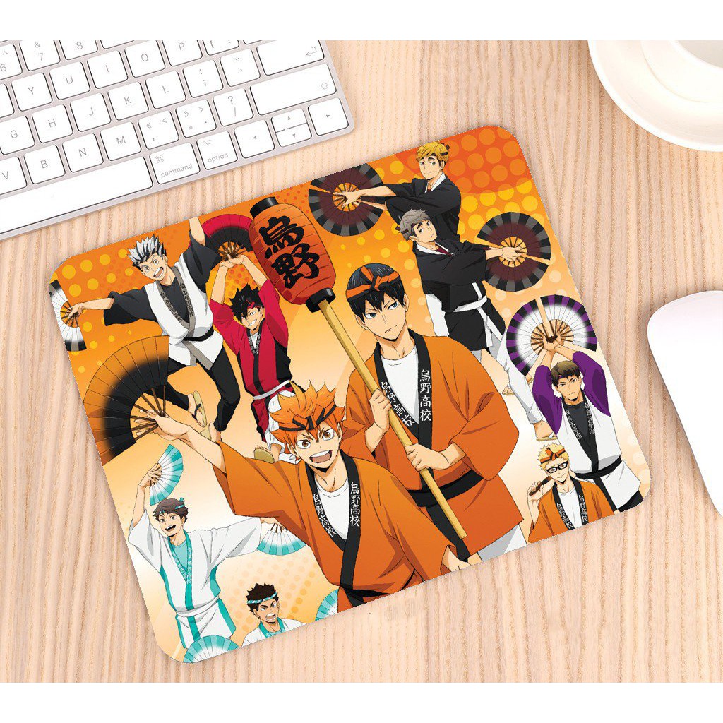 Miếng di chuột in hình ANIME HAIKYUU!! Vua Bóng Chuyền chibi miếng kê chuột miếng lót chuột mẫu mới