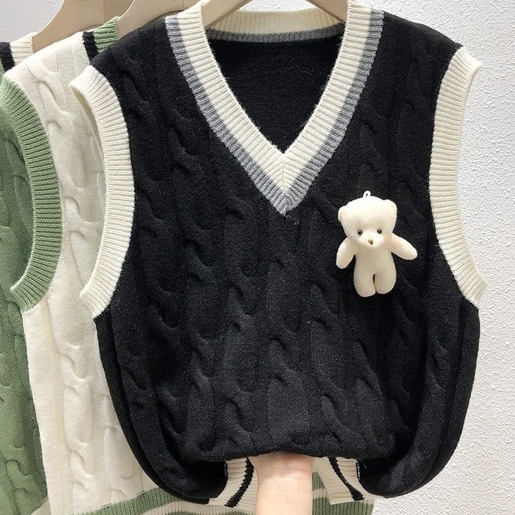 Áo Len Không Tay Thiết Kế Mới Thời Trang Dành Cho Nữ