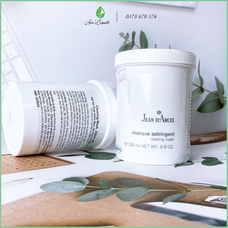 Mặt nạ giúp giảm mụn,se khít lỗ chân lông Jean D'arcel_ clearing mask 250ml j62