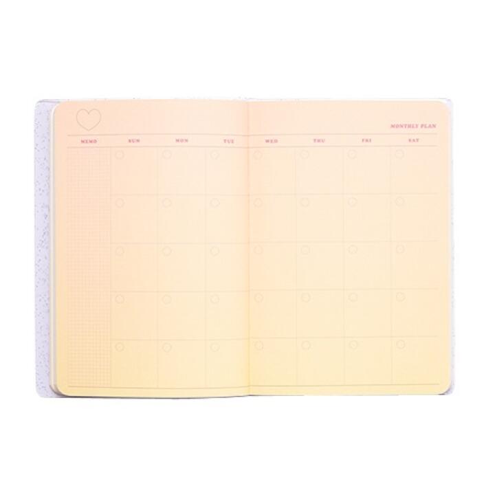 Sổ Nhật Ký ARTBOX Hàn Quốc Bìa Trong Suốt Họa Tiết Bầu Trời Màu Tím Lấp Lánh