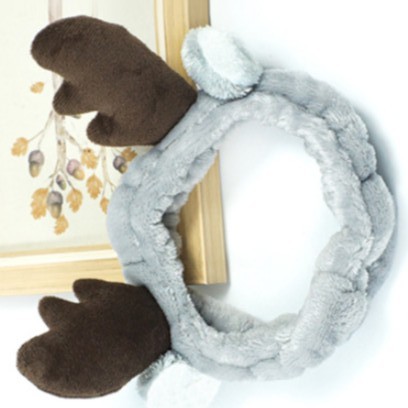 Băng Đô 3D Tuần Lộc - Hươu Nai Dày Mềm Mịn Cao Cấp ( Màu XÁM)