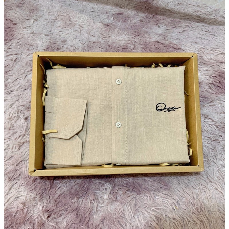 Áo sơ mi nam dài tay (có tay ngắn) bố đũi thêu chữ đẹp Bigsize < 120kg | BigBuy360 - bigbuy360.vn